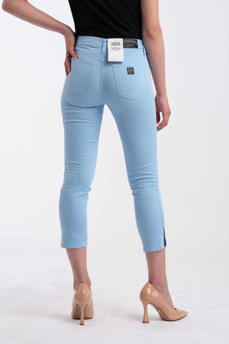 Pantalone super skinny slit Capri - Armani Exchenge - Taxi Bleu Moda Donna - 2000000082479