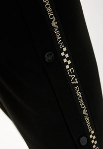 Pantalone tuta nero con bottoni laterali - Emporio Armani 7 6ktp73 2000000085029 - Taxi Bleu Moda Donna - 2000000085029