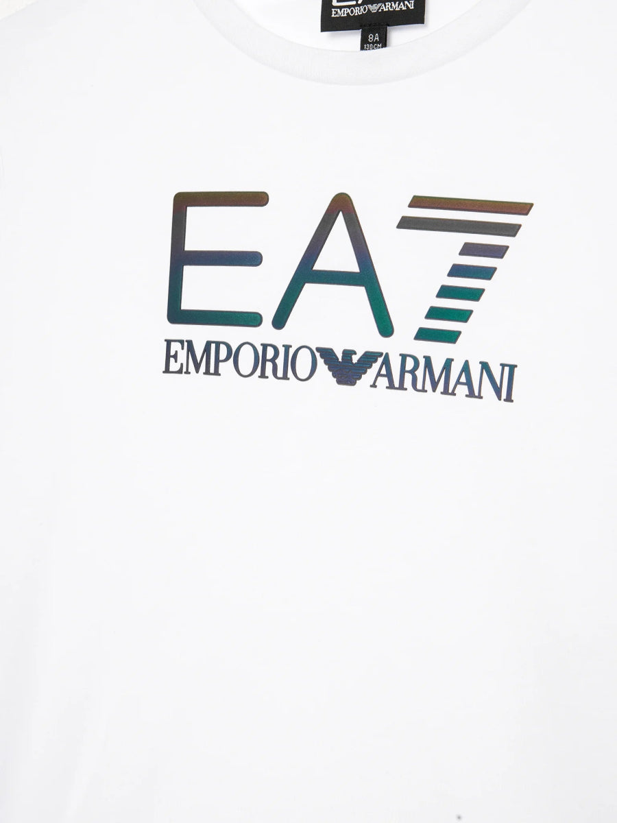 T-shirt con logo - Emporio Armani 7 bambina - Taxi Bleu Moda Donna -