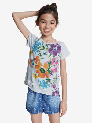 T-shirt dettagli cut-out - DESIGUAL bambina - Taxi Bleu Moda Donna -