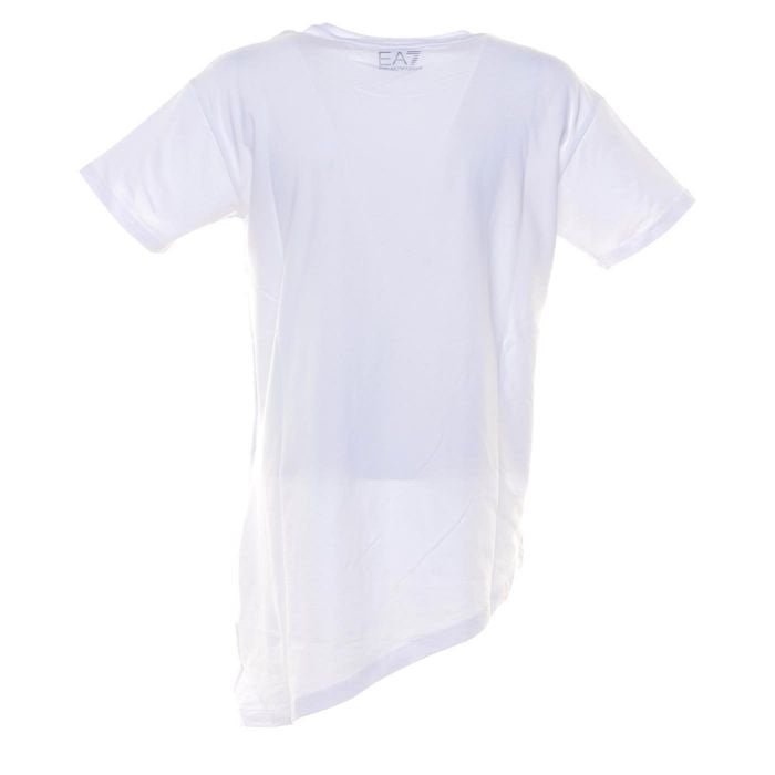 T-shirt fondo asimmetrico - Emporio Armani 7 - Taxi Bleu Moda Donna - 2000000085296