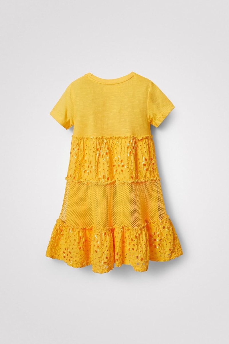 Vestito giallo Raquel - DESIGUAL bambina - Taxi Bleu Moda Donna -