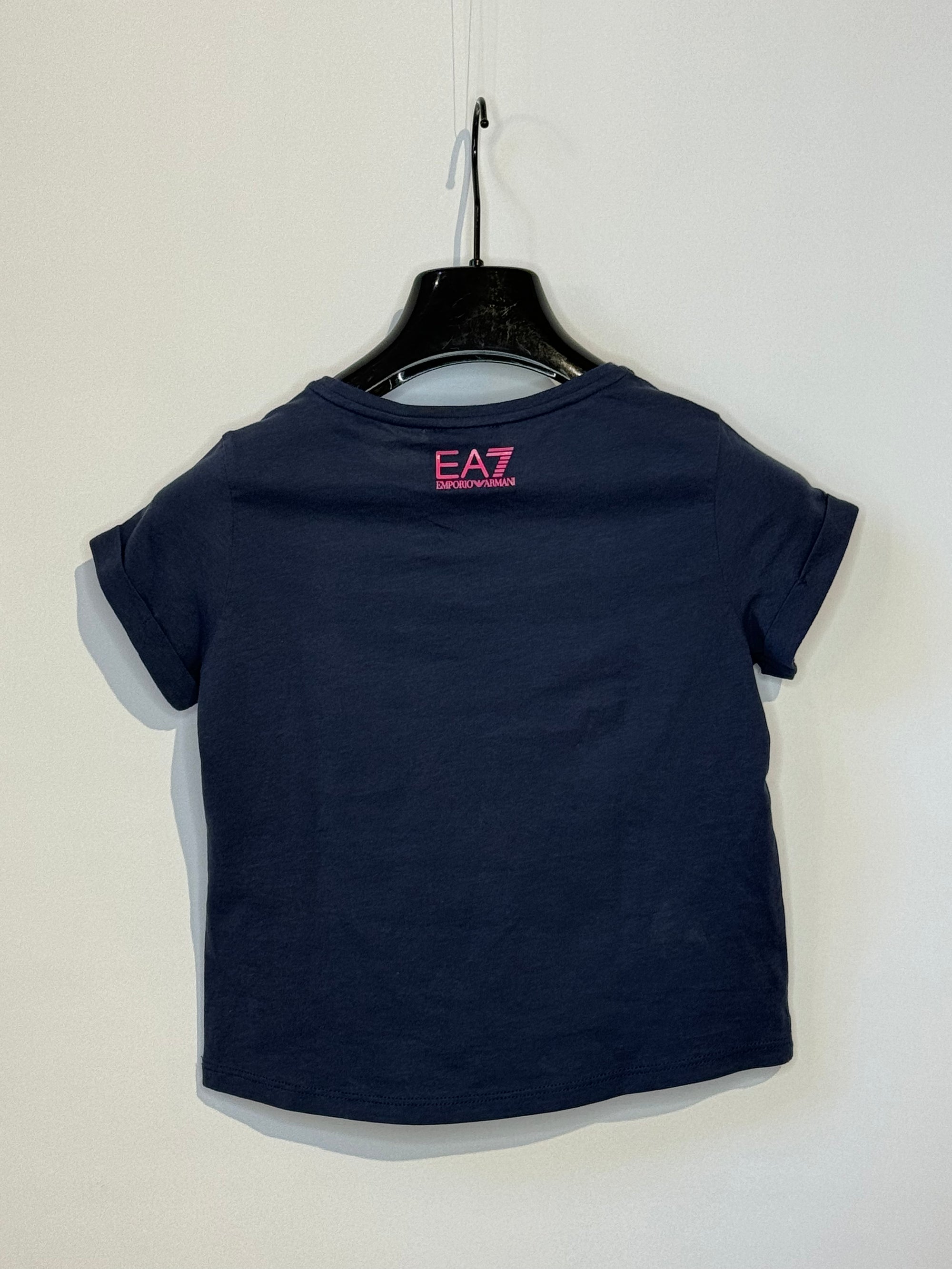 T-shirt con logo paillettes - Emporio Armani 7 bambina