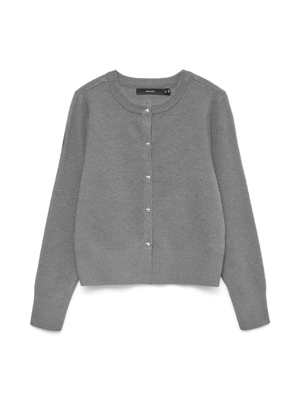 cardigan kacy - vero moda  10334916-grigio  2000000312828