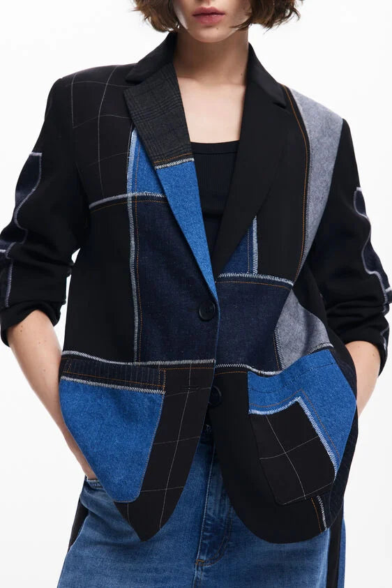 Blazer patchwork - Desigual