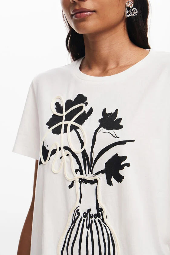 T-shirt a maniche corte in cotone - Desigual