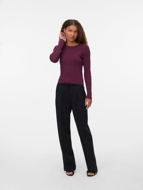 Pullover Cable - Vero moda  10331852-bordeaux  2000000279862