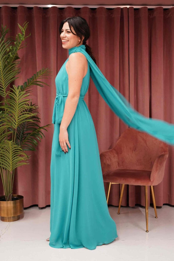Abito in georgette - Rosa Biondillo - Taxi Bleu Moda Donna - 2000000072258