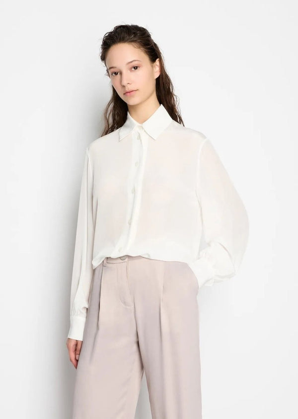 Camicia in crepe - Armani Exchenge - Taxi Bleu Moda Donna - 2000000082318