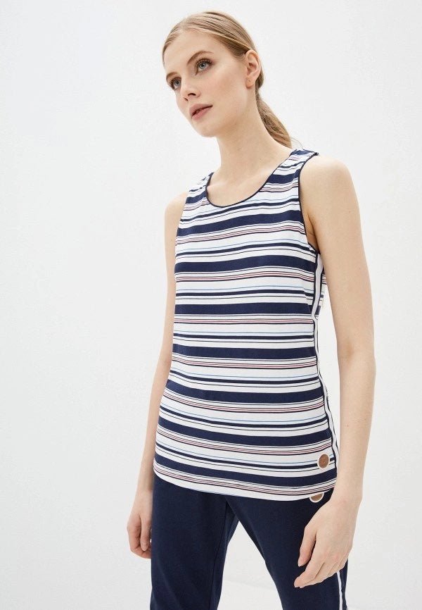Canotta a righe- Emporio Armani 7 - Taxi Bleu Moda Donna - 2000000085371
