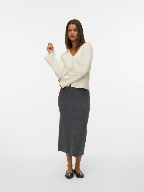 gonna brisa - vero moda  10334684-grigio  2000000296258