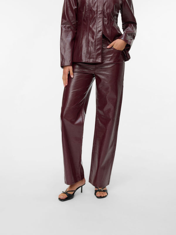 Pantalone Tessa Vinyl - Vero Moda  10336627-bordeaux  2000000312552