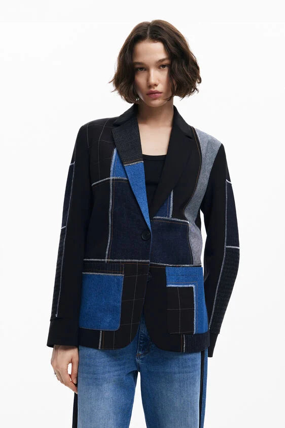 Blazer patchwork - Desigual