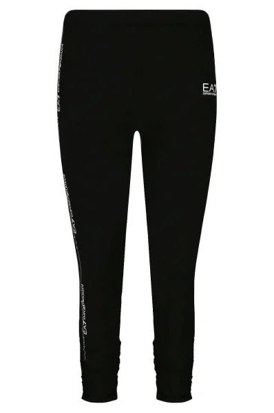 Leggings nero con arricciatura caviglia - Emporio Armani 7 - Taxi Bleu Moda Donna - 2000000084954