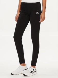 Leggings nero e scritta platino - Emporio Armani 7 - Taxi Bleu Moda Donna - 2000000085005