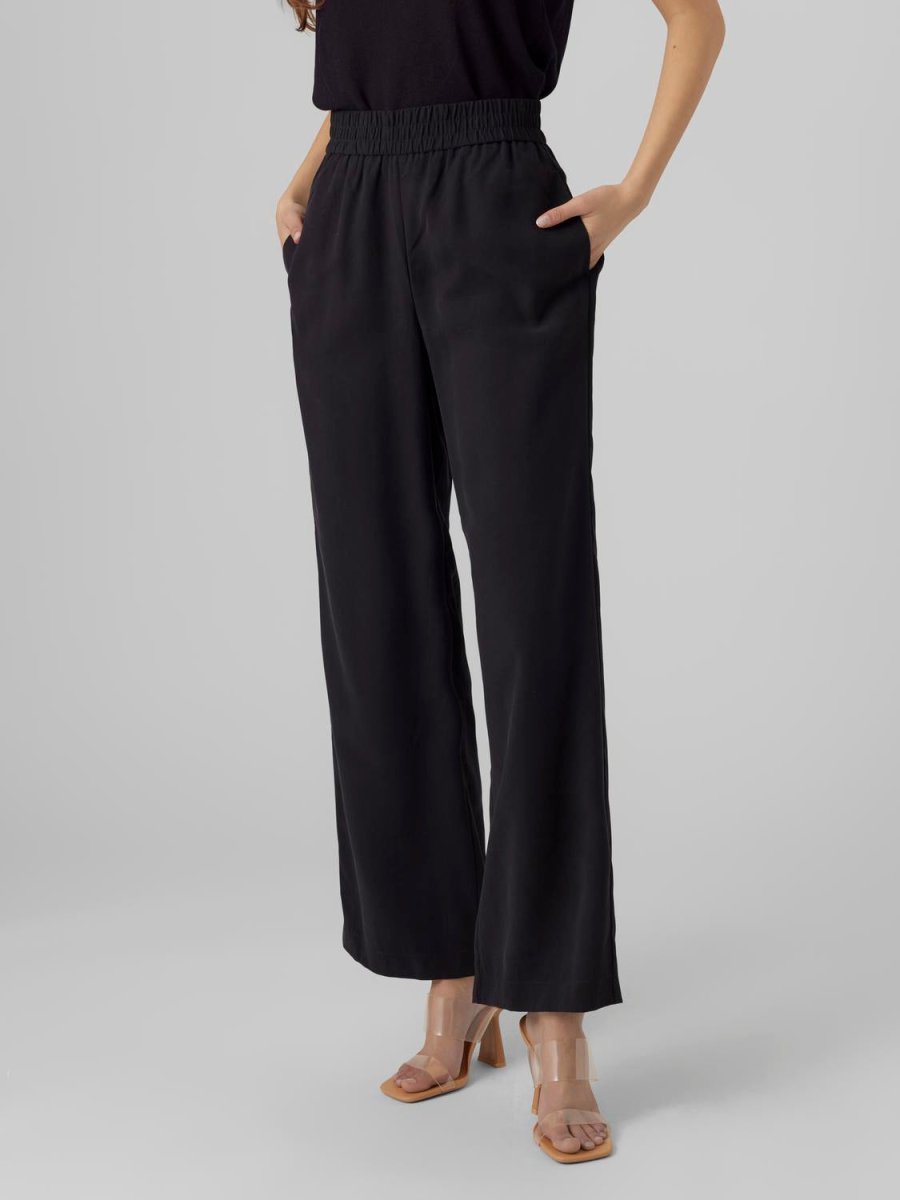 Pantaloni con elastico in vita - Vero Moda - Taxi Bleu Moda Donna - 2000000090580