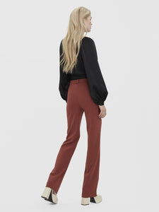 Pantaloni slim straight Zamira - Vero Moda 10255128 - mattone 2000000096353 - Taxi Bleu Moda Donna - 2000000096353