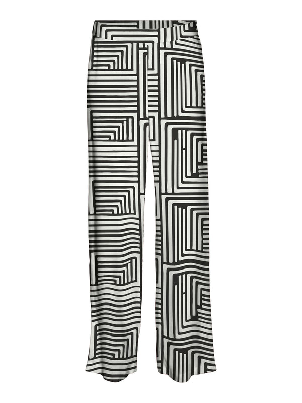 Pantaloni Easy Joy - Vero Moda  10297357- bianco e nero  2000000274942
