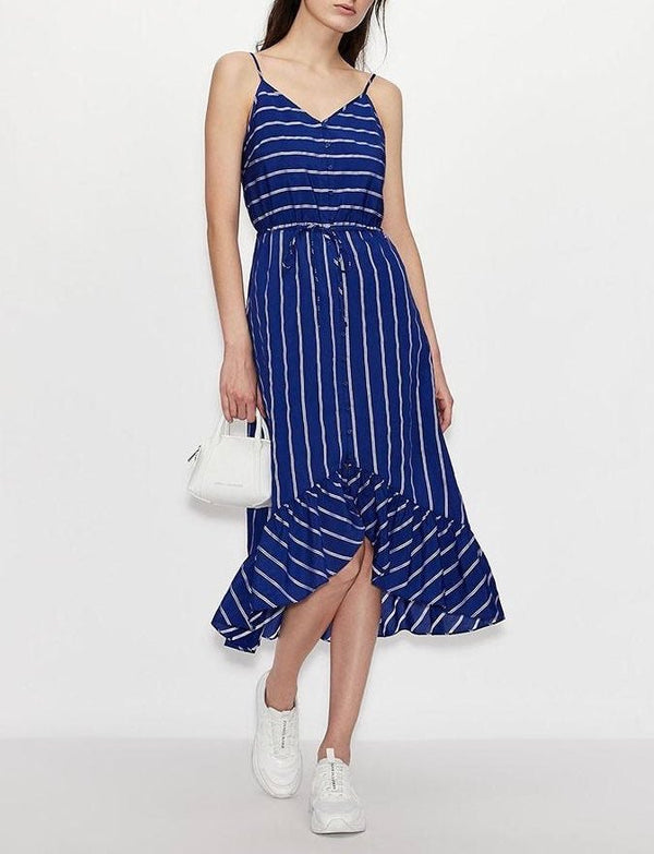Vestitino in cotone con bretelle regolabili - Armani Exchange 3kya29 2000000085708 - Taxi Bleu Moda Donna - 2000000085708
