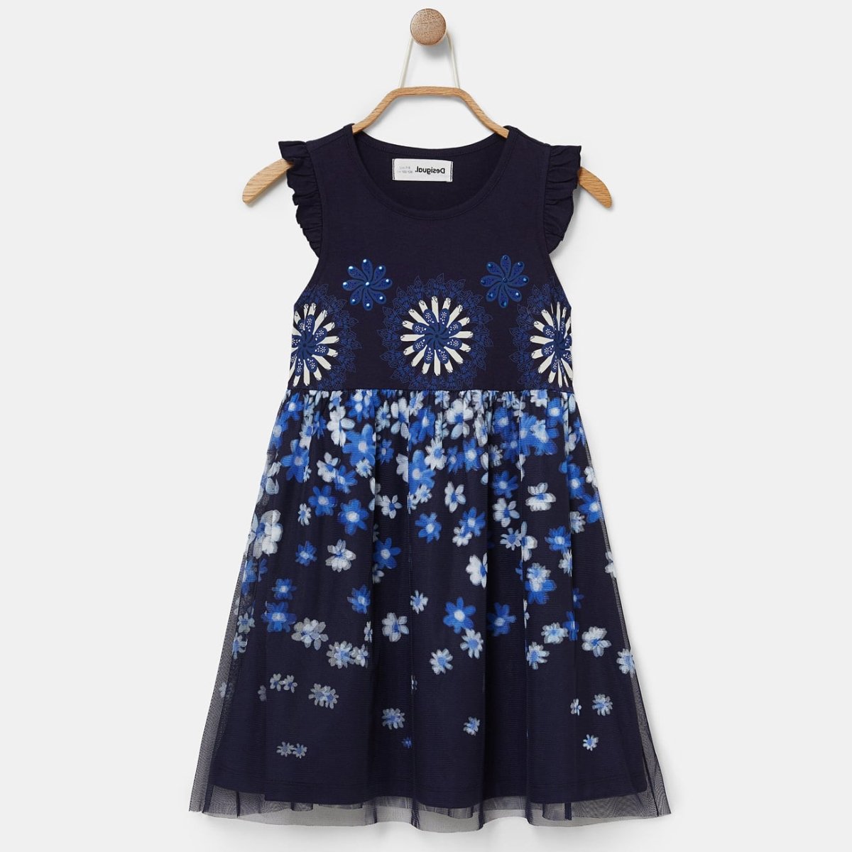 Vestito con fiori - DESIGUAL bambina - Taxi Bleu Moda Donna -