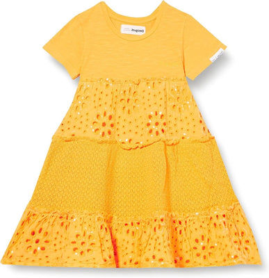 Vestito giallo Raquel - DESIGUAL bambina - Taxi Bleu Moda Donna -