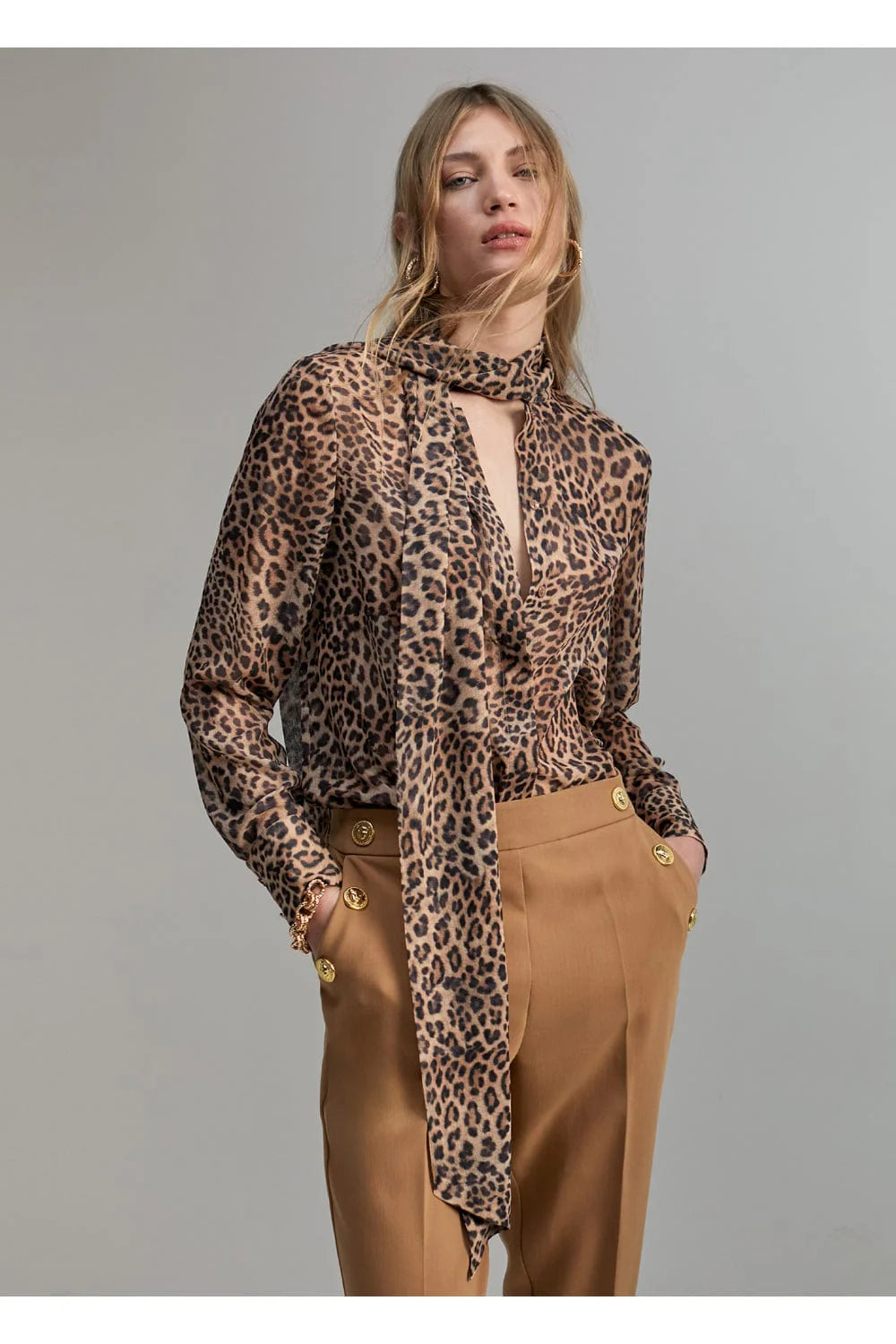 Camicia Animalier leopardata  - Lola Casademunt